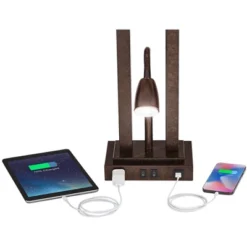 Possini Euro Design Deacon Modern Desk Table Lamp 26" High Bronze With USB And AC Power Outlet In Base LED Reading Light Oatmeal Shade For Office Desk 13 Possini Euro Design Deacon Modern Desk Table Lamp 26" High Bronze With USB And AC Power Outlet In Base LED Reading Light Oatmeal Shade For Office Desk -Possini Euro Design Shop GUEST 4db32ed7 0804 479a af43 afecd341a8a6 1