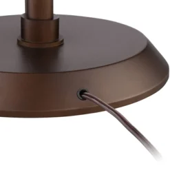 Possini Euro Design Traverse Modern Floor Lamp With LED Gooseneck Reading Light 64" Tall Oil Rubbed Bronze Oatmeal Drum Shade For Living Room Bedroom -Possini Euro Design Shop GUEST 4ec5d0b5 6340 43e1 bcb6 5d2b24725ae2