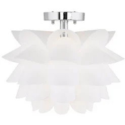 Possini Euro Design Modern Ceiling Light Semi Flush Mount Fixture 15 3/4" Wide White Flower For Bedroom Kitchen Living Room Hallway Bathroom House 13 Possini Euro Design Modern Ceiling Light Semi Flush Mount Fixture 15 3/4" Wide White Flower For Bedroom Kitchen Living Room Hallway Bathroom House -Possini Euro Design Shop GUEST 4fe36d76 9541 4783 8b53 7bf214cc1f2c