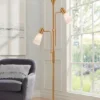 Possini Euro Design Modern Torchiere Floor Lamp With Side Lights 71" Tall Warm Gold Frosted Glass Shade For Living Room House -Possini Euro Design Shop GUEST 50c9ac76 0e82 43be 929a ce098c6b0e0b