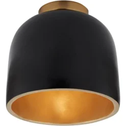 Possini Euro Design Merrick Modern Industrial Ceiling Light Flush Mount Fixture 9" Wide Black Gold For Bedroom Kitchen Living Room Hallway Bathroom 10 Possini Euro Design Merrick Modern Industrial Ceiling Light Flush Mount Fixture 9" Wide Black Gold For Bedroom Kitchen Living Room Hallway Bathroom -Possini Euro Design Shop GUEST 5259a4fb 6c6d 45b9 bf91 a80b3bf5beae