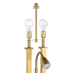 Possini Euro Design Possini Euro Deacon Brass Gooseneck Lamps With USB Port And Outlet Set Of 2 -Possini Euro Design Shop GUEST 561c0ff3 d28a 43f7 af3c d38d1fa22f72