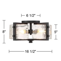 Possini Euro Design Adri Modern Ceiling Light Flush Mount Fixture Black 16 1/2" Wide Black 4-Light Textured Glass For Bedroom Kitchen Living Room Home 12 Possini Euro Design Adri Modern Ceiling Light Flush Mount Fixture Black 16 1/2" Wide Black 4-Light Textured Glass For Bedroom Kitchen Living Room Home -Possini Euro Design Shop GUEST 567ddd16 51a8 4ee3 a709 ba37f671124a