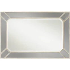 Possini Euro Design Katia Rectangular Vanity Wall Mirror Modern Beveled Edge Dark Champagne Frame 28" Wide For Bathroom Bedroom Living Room Office -Possini Euro Design Shop GUEST 5ca6931d 44e7 4c64 b79a 8d54f4f90a52