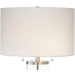 Possini Euro Design Fritz Modern Table Lamps 26 1/2" High Set Of 2 Silver Clear Glass With USB And AC Power Outlet In Base Drum Shade For Bedroom Desk 15 Possini Euro Design Fritz Modern Table Lamps 26 1/2" High Set Of 2 Silver Clear Glass With USB And AC Power Outlet In Base Drum Shade For Bedroom Desk -Possini Euro Design Shop GUEST 5cdb1959 336d 4d28 80b8 7fd77310c8d7