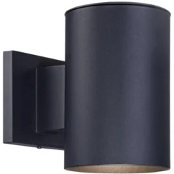 Possini Euro Design Modern Outdoor Wall Light Fixture Black LED Downlight 7 1/2" Cylinder Shade For Exterior Barn Deck House Porch Yard Patio Outside -Possini Euro Design Shop GUEST 5f5ff65f 1d1a 4a22 bded dfd982800645