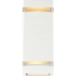 Possini Euro Design Modern Outdoor Wall Light Fixture White 2-Light Up Down 10 1/2" Clear Glass Inserts For Exterior Barn Deck House Porch Yard Patio 10 Possini Euro Design Modern Outdoor Wall Light Fixture White 2-Light Up Down 10 1/2" Clear Glass Inserts For Exterior Barn Deck House Porch Yard Patio -Possini Euro Design Shop GUEST 61bd0537 d35d 47c4 a3d7 6e76a1080411