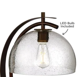 Possini Euro Design Modern Accent Table Lamp With USB Port Filament LED 22.5" High Bronze Metal Glass Dome Shade For Living Room Desk Bedroom -Possini Euro Design Shop GUEST 6ab167cb ff9d 485d 80f7 635a6c4df405