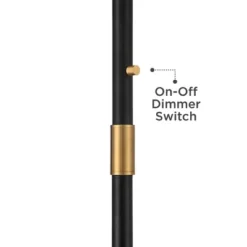 Possini Euro Design Halifax Modern Industrial Floor Lamp 64 1/2" Tall Matte Black Warm Gold Metal Double Drum Shade For Living Room Bedroom Office -Possini Euro Design Shop GUEST 6bc1a5e9 dca2 4618 bcc0 bd30ff3ed0b5