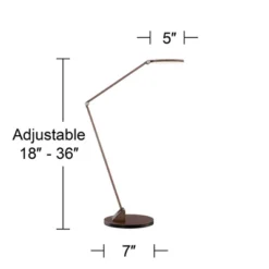 Possini Euro Design Magnum Modern Desk Lamp 36" Tall French Bronze Brown Metal LED Adjustable For Bedroom Living Room Bedside Nightstand Office House -Possini Euro Design Shop GUEST 710f67fe 8002 4719 b066 475edd1e5cca