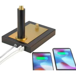 Possini Euro Design Possini Euro Hayven Desk Lamp With Dual USB Ports In Warm Gold With Black -Possini Euro Design Shop GUEST 725eda49 37ef 4e2e 923b 13d892426628