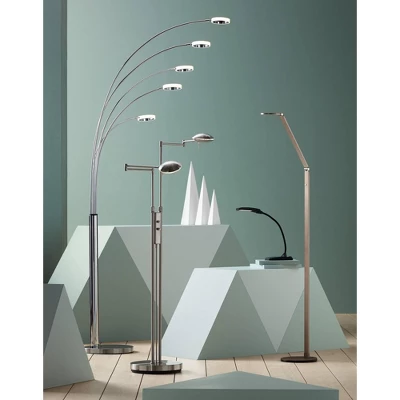 Possini Euro Design Magnum Modern Task Floor Lamp 61" Tall French Bronze Brown Metal LED Adjustable For Living Room Reading Bedroom Office House Home 10 Possini Euro Design Magnum Modern Task Floor Lamp 61" Tall French Bronze Brown Metal LED Adjustable For Living Room Reading Bedroom Office House Home - Image 8