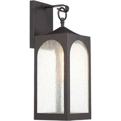 Possini Euro Design Tyne Modern Outdoor Wall Light Fixture Bronze 20 1/2" Seedy Glass For Post Exterior Barn Deck House Porch Yard Posts Patio Home 6 Possini Euro Design Tyne Modern Outdoor Wall Light Fixture Bronze 20 1/2" Seedy Glass For Post Exterior Barn Deck House Porch Yard Posts Patio Home - Image 4
