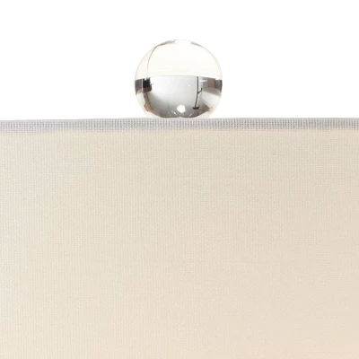 Possini Euro Design Modern Table Lamps 28.5" Tall Set Of 2 Light Sky Blue Fluted Glass White Drum Shade For Living Room Bedroom Office Family 4 Possini Euro Design Modern Table Lamps 28.5" Tall Set Of 2 Light Sky Blue Fluted Glass White Drum Shade For Living Room Bedroom Office Family - Image 2