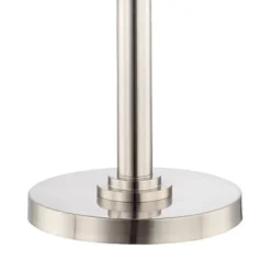 Possini Euro Design Light Blaster Art Deco Torchiere Floor Lamp 72 1/2" Tall Brushed Nickel LED Frosted Glass Bowl Shade For Living Room Bedroom House -Possini Euro Design Shop GUEST 747359a6 d584 47ae b07c fb1b6d29859e