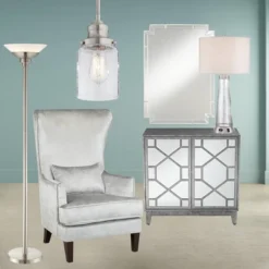 Possini Euro Design Metro Modern Torchiere Floor Lamp 71" Tall Brushed Nickel Frosted White Acrylic Shade For Living Room Reading Bedroom Office House -Possini Euro Design Shop GUEST 7cc23c65 583b 47b2 acc0 a16d53f6af6e