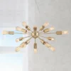 Possini Euro Design Hemingson Gold Large Chandelier 33" Wide Modern Sputnik 12-Light LED Fixture For Dining Room House Foyer Kitchen Island Entryway -Possini Euro Design Shop GUEST 7d21f65f c9e7 48e9 96d1 d50ad172552a