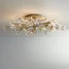 Possini Euro Design Ceiling Light Semi Flush Mount Fixture LED Brass 27 1/2" Wide 10-Light Crystal Berry For Living Room -Possini Euro Design Shop GUEST 89676439 9e38 429f a8d6 be7098abb308
