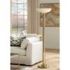Possini Euro Design Modern Torchiere Floor Lamp 70" Tall Warm Antique Gold Metal Glass Shade For Living Room Reading Bedroom Office Uplight 2 Possini Euro Design Modern Torchiere Floor Lamp 70" Tall Warm Antique Gold Metal Glass Shade For Living Room Reading Bedroom Office Uplight -Possini Euro Design Shop GUEST 92d68c3f 69c1 48d0 a18b 9d05b54932d6