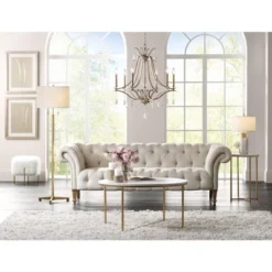 Possini Euro Design Encino Modern Tripod Floor Lamp Standing 60" Tall Brass Gold Metal Off White Fabric Drum Shade For Living Room Bedroom Office Home -Possini Euro Design Shop GUEST 99b49a49 5750 40e4 bac4 b9c44c312dd1