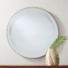 Possini Euro Design Aurelia Round Vanity Decorative Wall Mirror Modern Glam Gold Metal Frame 32" Wide Bathroom Bedroom Living Room -Possini Euro Design Shop GUEST 9bdb760c 1f1d 4048 8c73 d028ac7b42ff