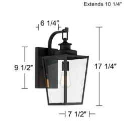 Possini Euro Design Ackerly Modern Outdoor Wall Light Fixture Textured Black 17 1/4" Clear Glass For Post Exterior Barn Deck House Porch Yard Patio 15 Possini Euro Design Ackerly Modern Outdoor Wall Light Fixture Textured Black 17 1/4" Clear Glass For Post Exterior Barn Deck House Porch Yard Patio -Possini Euro Design Shop GUEST 9d40e1cf ab71 4b48 a62d b0ec8b84dc8f