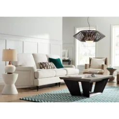 Possini Euro Design Planet Black Large Pendant Light 31 1/2" Wide Mid Century Modern White Glass For Dining Room House Foyer Kitchen Island Entryway -Possini Euro Design Shop GUEST 9fd5eeff 26e7 48a5 a661 fad7fda6cf28