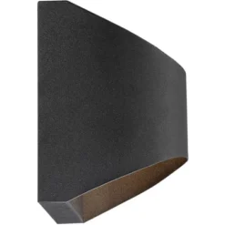 Possini Euro Design Ratner Modern Outdoor Wall Light Fixtures Set Of 2 Textured Black LED Dark Sky Downlight 5 1/2" For Post Exterior -Possini Euro Design Shop GUEST a1283ee6 599a 41ee bec3 c4638f600587