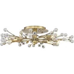 Possini Euro Design Ceiling Light Semi Flush Mount Fixture LED Brass 27 1/2" Wide 10-Light Crystal Berry For Living Room 12 Possini Euro Design Ceiling Light Semi Flush Mount Fixture LED Brass 27 1/2" Wide 10-Light Crystal Berry For Living Room -Possini Euro Design Shop GUEST a39380e4 f2df 4e18 8b1c 062c72465b59