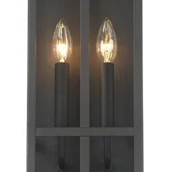 Possini Euro Design Modern Industrial Outdoor Wall Light Fixture Cool Black Windowpane Frame 20" For Post Exterior Barn Deck House -Possini Euro Design Shop GUEST a949dc43 c449 4d95 84c6 ffd1e55a63bb