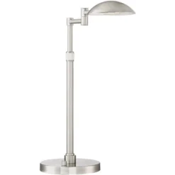 Possini Euro Design Eliptik Modern Desk Table Lamp 24 1/2" High Satin Nickel LED Swing Arm Adjustable Height For Bedroom Living Room Nightstand Office -Possini Euro Design Shop GUEST aa0f4a29 bec0 4111 8c72 01b67ee54c62
