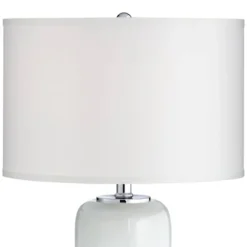 Possini Euro Design Modern Table Lamp With USB Charging Port And Nightlight LED 25" High Blue Art Glass White Shade For Bedroom Desk (Color May Vary) 12 Possini Euro Design Modern Table Lamp With USB Charging Port And Nightlight LED 25" High Blue Art Glass White Shade For Bedroom Desk (Color May Vary) -Possini Euro Design Shop GUEST abb5061a 370a 41ff 8cef 7b6df6160770