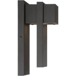 Possini Euro Design Pavel Modern Outdoor Wall Light Fixture Textured Black LED 9 1/2" For Post Exterior Barn Deck House Porch Yard Posts Patio Home -Possini Euro Design Shop GUEST abf5434f 2ca9 43f1 923e 65d7775776fe