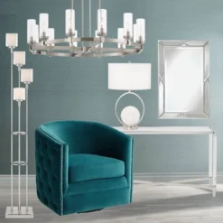 Possini Euro Design Athena Modern Floor Lamp 72" Tall Brushed Nickel 4 Light Tree Clear Outer Opal Inner Double Glass Shade For Living Room Bedroom -Possini Euro Design Shop GUEST ac0a6ad2 0b11 4658 8bae 6025b179c160