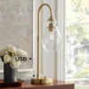 Possini Euro Design Possini Euro Vaile Desk Lamp With Dual USB Ports Warm Gold With Glass Shade -Possini Euro Design Shop GUEST b0b917ba 3922 4030 bccb 9df10ba72807