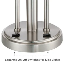 Possini Euro Design Wagner Modern Table Lamp 29 3/4" Tall Brushed Nickel With USB Charging Port And LED Gooseneck Lights White Shade For Living Room 14 Possini Euro Design Wagner Modern Table Lamp 29 3/4" Tall Brushed Nickel With USB Charging Port And LED Gooseneck Lights White Shade For Living Room -Possini Euro Design Shop GUEST b0c86ab6 cad2 4dff 9a04 ec5f2827a6cb