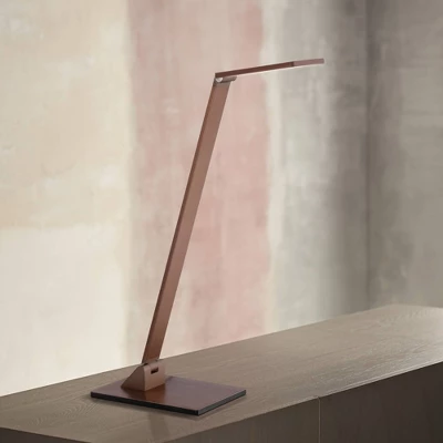 Possini Euro Design Bentley Modern Desk Lamp 21" High French Bronze Aluminum Metal LED Touch On Off Adjustable Head For Bedroom Living Room Office 3 Possini Euro Design Bentley Modern Desk Lamp 21" High French Bronze Aluminum Metal LED Touch On Off Adjustable Head For Bedroom Living Room Office