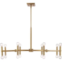 Possini Euro Design Marya Satin Brass Chandelier 37" Wide Modern 24-Light Fixture For Dining Room House Foyer Kitchen Island Entryway Bedroom Home -Possini Euro Design Shop GUEST b5a902d5 12bd 4e8a aa7c 836643f0113c