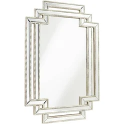 Possini Euro Design Erte Rectangular Vanity Wall Mirror Modern Beveled Silver Leaf Beaded Openwork Frame 27" Wide For Bathroom Bedroom Living Room 13 Possini Euro Design Erte Rectangular Vanity Wall Mirror Modern Beveled Silver Leaf Beaded Openwork Frame 27" Wide For Bathroom Bedroom Living Room -Possini Euro Design Shop GUEST ba7dea7d ff6b 4fc3 84e7 35a4069b922c
