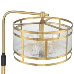 Possini Euro Design Modern Arc Floor Lamp 66" Tall Warm Gold Matte Black 4-Light Frosted Rain Pattern Glass For Living Room House 11 Possini Euro Design Modern Arc Floor Lamp 66" Tall Warm Gold Matte Black 4-Light Frosted Rain Pattern Glass For Living Room House -Possini Euro Design Shop GUEST bb916c44 c338 4d42 b93e 8a71521863e1