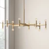 Possini Euro Design Marya Satin Brass Chandelier 37" Wide Modern 24-Light Fixture For Dining Room House Foyer Kitchen Island Entryway Bedroom Home