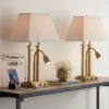 Possini Euro Design Possini Euro Deacon Brass Gooseneck Lamps With USB Port And Outlet Set Of 2 1 Possini Euro Design Possini Euro Deacon Brass Gooseneck Lamps With USB Port And Outlet Set Of 2 -Possini Euro Design Shop GUEST bf7ab5de bd72 4d8a 8cc6 a2f95b3e7751