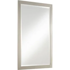Possini Euro Design Metzeo Rectangular Vanity Wall Mirror Modern Beveled Glass Brushed Nickel Metal Frame 33" Wide For Bathroom Bedroom Home Entryway 13 Possini Euro Design Metzeo Rectangular Vanity Wall Mirror Modern Beveled Glass Brushed Nickel Metal Frame 33" Wide For Bathroom Bedroom Home Entryway -Possini Euro Design Shop GUEST c67f7243 2a12 4b71 8768 ba841e52ee1b