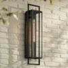 Possini Euro Design Jericho Modern Outdoor Wall Light Fixture Textured Black Steel 28" Clear Glass For Post Exterior Barn Deck House Porch Yard Patio -Possini Euro Design Shop GUEST c7d04788 8681 4eee bc1b d03937ac3744