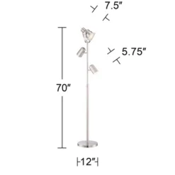 Possini Euro Design Nuovo Modern Tree Floor Lamp 70" Tall Brushed Nickel 3 Light Adjustable Heads For Living Room Reading Bedroom Office House Home 15 Possini Euro Design Nuovo Modern Tree Floor Lamp 70" Tall Brushed Nickel 3 Light Adjustable Heads For Living Room Reading Bedroom Office House Home -Possini Euro Design Shop GUEST c90900c1 6eb2 43c5 8dfb f9f9588ef365
