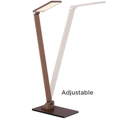 Possini Euro Design Bentley Modern Desk Lamp 21" High French Bronze Aluminum Metal LED Touch On Off Adjustable Head For Bedroom Living Room Office 6 Possini Euro Design Bentley Modern Desk Lamp 21" High French Bronze Aluminum Metal LED Touch On Off Adjustable Head For Bedroom Living Room Office - Image 4