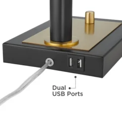 Possini Euro Design Possini Euro Hayven Desk Lamp With Dual USB Ports In Warm Gold With Black -Possini Euro Design Shop GUEST ce83f871 ecd6 4a32 8115 a311a0890f58