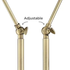 Possini Euro Design Sentry Modern Mid Century Desk Lamp 23" High Black Brass With USB Charging Port LED Adjustable Cone Shade For Bedroom Living Room -Possini Euro Design Shop GUEST d3ce9263 7a5c 44b4 9cc2 8c349dada242