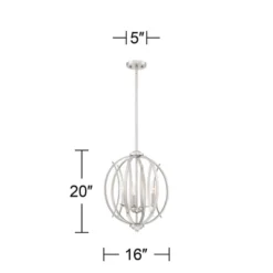 Possini Euro Design Spherical Brushed Nickel Pendant Chandelier 16" Wide Modern Orb 3-Light Fixture For Dining Room House Foyer Kitchen Island Bedroom 14 Possini Euro Design Spherical Brushed Nickel Pendant Chandelier 16" Wide Modern Orb 3-Light Fixture For Dining Room House Foyer Kitchen Island Bedroom -Possini Euro Design Shop GUEST d4c94ad7 a94d 4ba7 9f4d ae1100b106f0