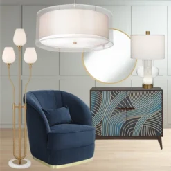 Possini Euro Design Brushed Nickel Pendant Chandelier 20" Wide Modern Organza Outer White Inner Shade 3-Light Fixture For Dining Room Kitchen Island -Possini Euro Design Shop GUEST d875c922 cc11 4547 a281 df8f75c252d8